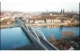 Fotografie: Návrh nového železničního mostu napodobující siluetu původního mostu.