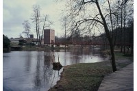 Fotografie: Cheb, můstek přes řeku Ohři s vyhlídkovou věží, David Vávra